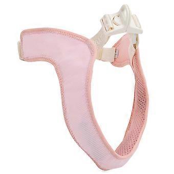 LED Dog Harness for Night Walks, Breathable Adjustable Pet Vest with LightingUp Panel and Top Clip Point for Daily Use  Pink S