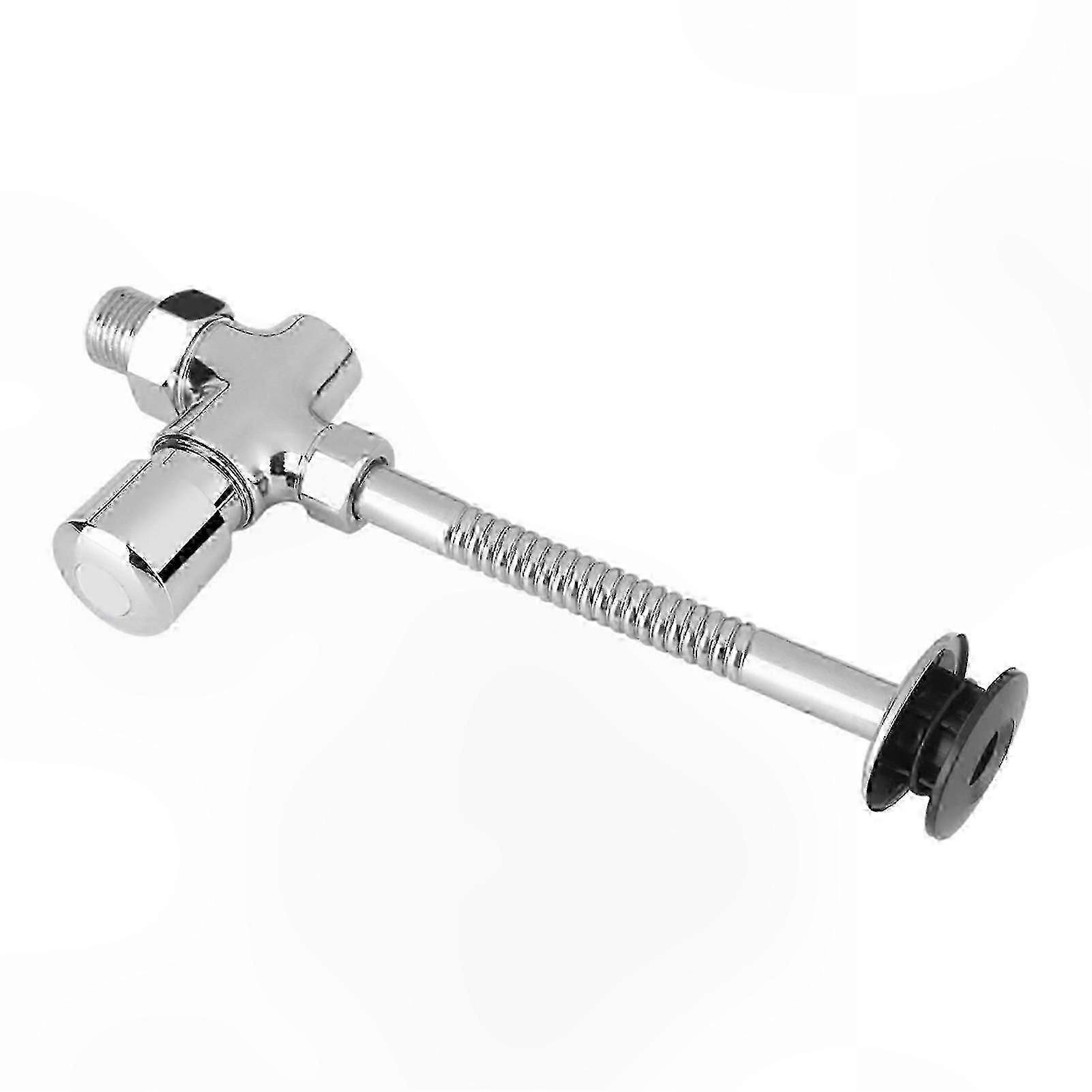 Manual Delay Flush Valve Button for Toilet Urinal with Automatic Shutoff Function