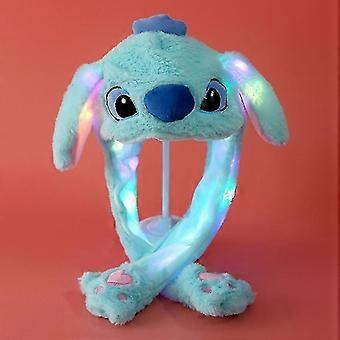 Plush Rabbit Ear Hat Can Move  Interesting Cute Soft Plush Bunny Hat Gifts For Girls