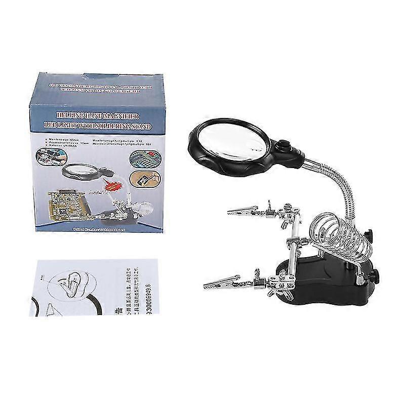Led Light Helping Hands Magnifier