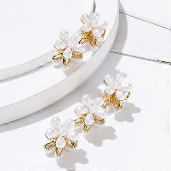 Pearl Hair Clip 5 Pieces Flower Hair Clips, Non-Slip Hair Clip, Mini Hair Clip, Fashion Hair Accessories for Women Girls