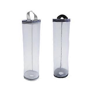 2pcs Plastic Bag Dispenser Organizer for Kitchen Shopping Bag Holder Wall Mounted Grocery Bag Holder Hanging Garbage Bag Dispenser