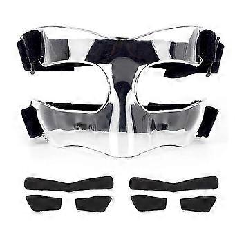 Nose Shield, Suitable compatible with Broken Noses, Mask with Padding, Adjustable, Breathable, Transparent, Suitable compatible with Basketball