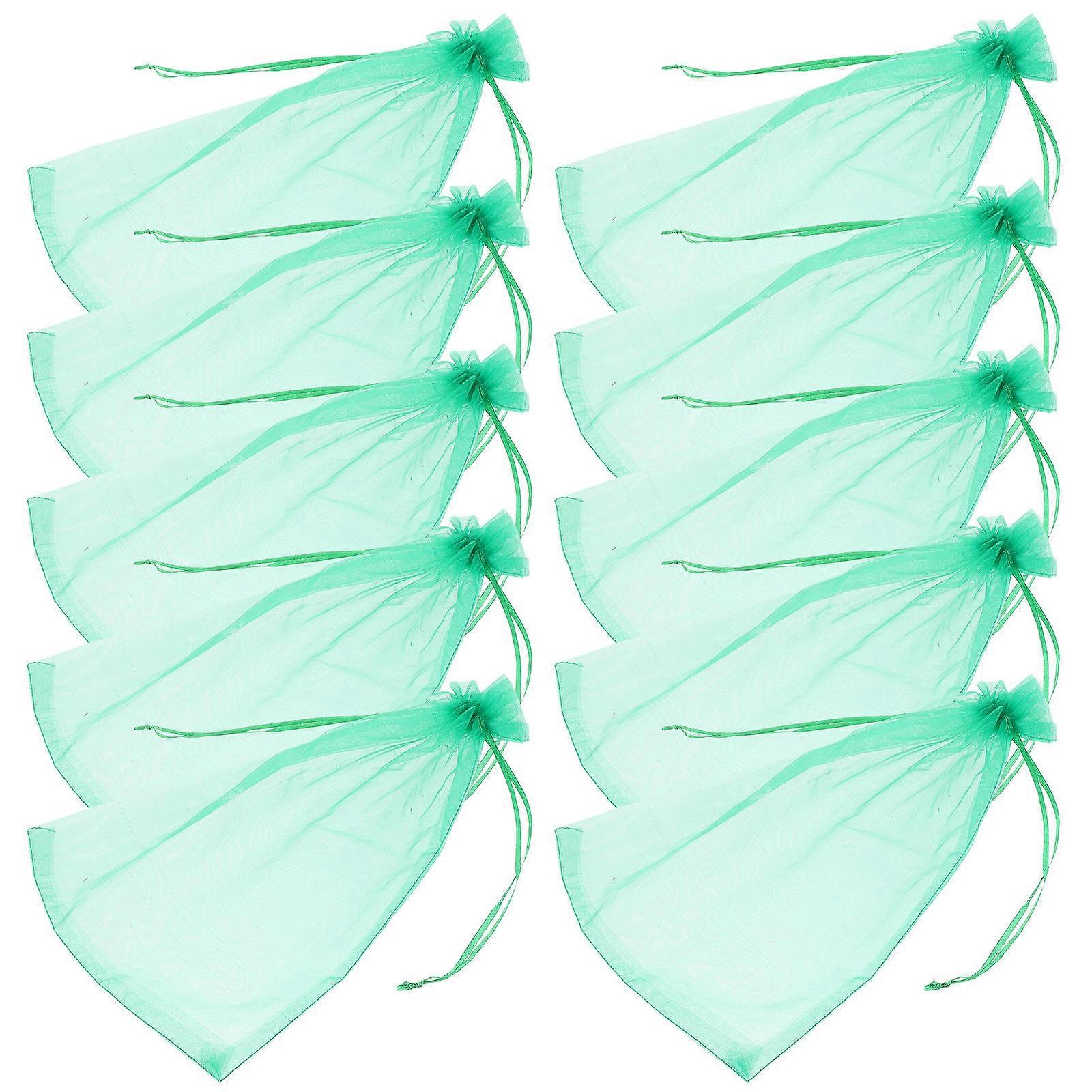 Sacs de protection pour fruits en organza vert résistant, 50 pièces, pour la prévention des insectes