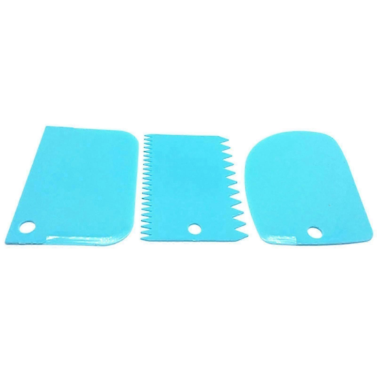 Cake Scraper Set Multifunctional Flexible Dough Scraper Cake Icing Smoother Tool For Baking
