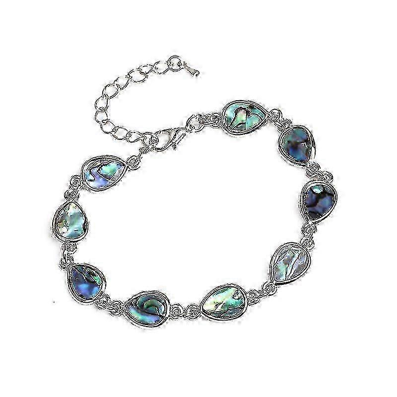 Compact Adjustable Unisex Abalone Shell Bracelet