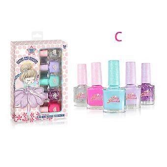 Kinder-Nagellack, 5-Farben-Ungift-Nagellack-Kit, wasserbasiertes, sicheres, geruchsarmes, abziehbares, schnell trocknendes, abnehmbares Nagellack-Set
