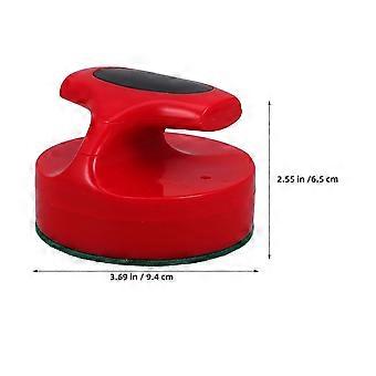 2 stuks airhockeypeddels: Airhockey-pusher - 94 mm toernooihandvatten met stickers en vilten onderkant - Vervangende peddels compatibel met tafelspel