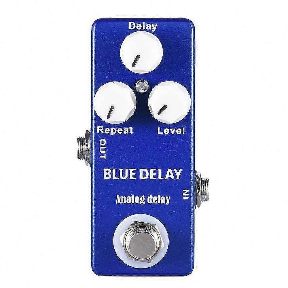 True Bypass Mini Delay Guitar Effect Pedal, Deep Blue