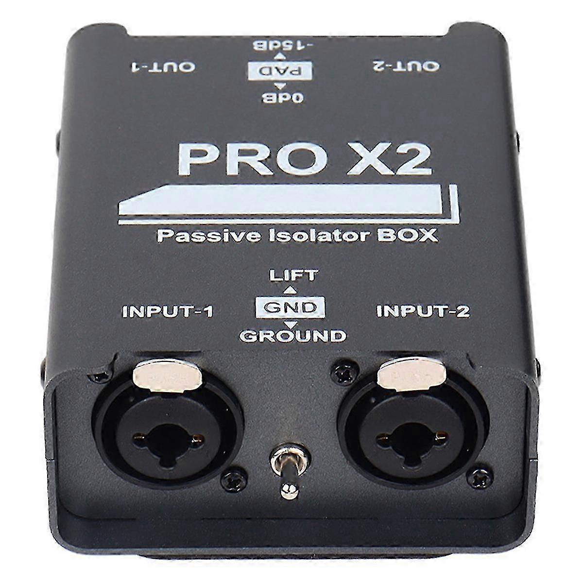 Audio Isolator | Permalloy Core | 6.35mm/XLR Interface | Two-Channel Isolation