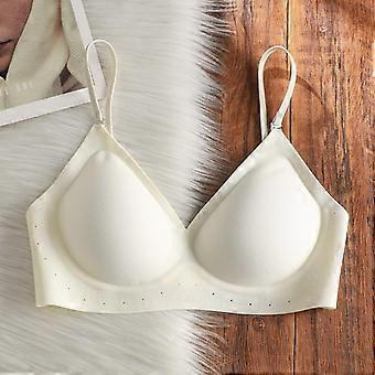 Women Seamless Wireless No Steel Ring Push Up Halter Neck Beauty Back Bra
