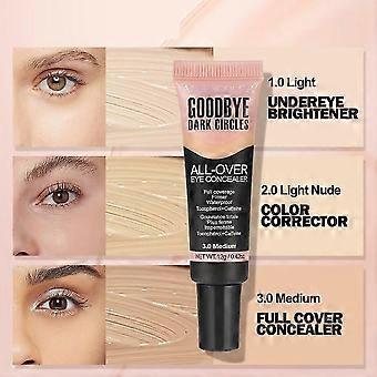 Liquid Concealer, Eye Concealer Full Coverage for Dark Circles, Waterproof Long-Lasting, Lightweight, Hydrating Color Correcting, Vegan & Cruelty-Free