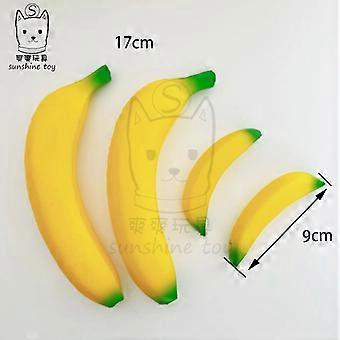 Brinquedo antiestresse de espuma PU que simula frutas como banana, limão e maçã.