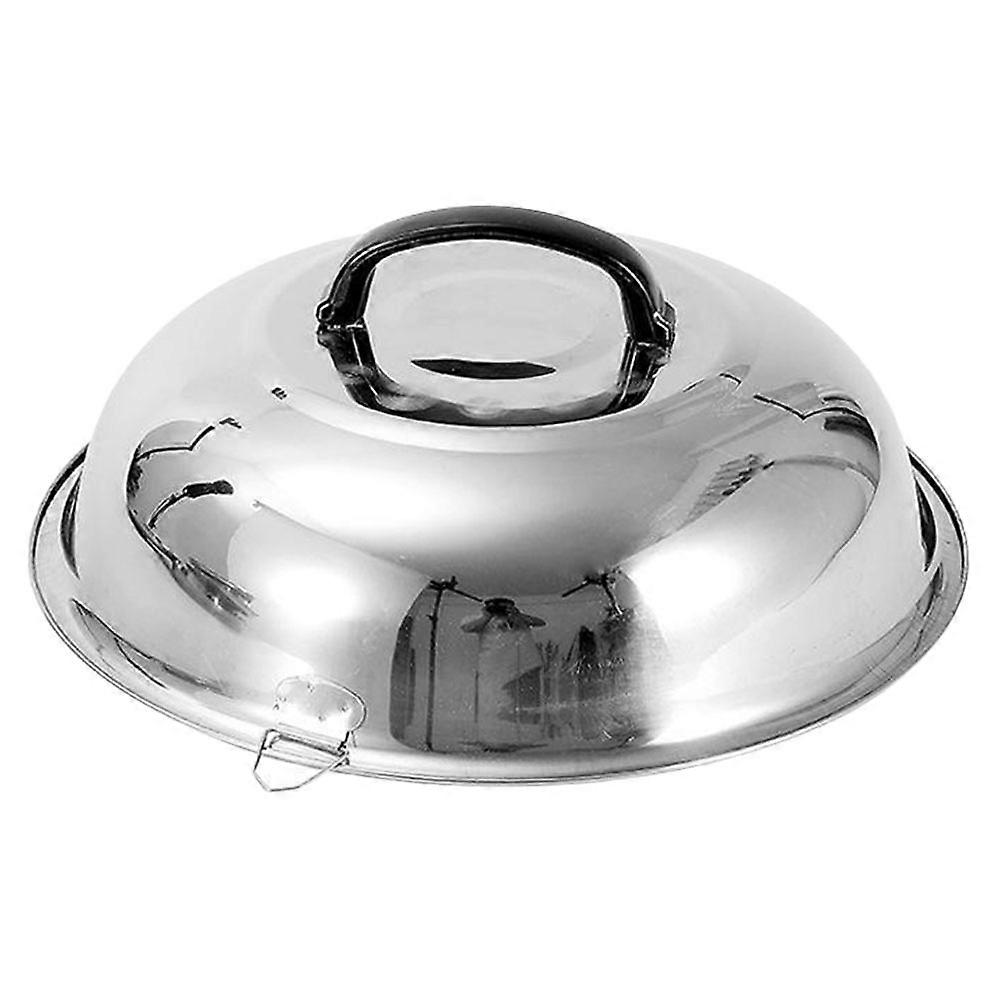 Multi-Function Stainless Steel Pan Cover for Cooking with Silver Lid