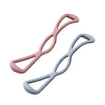 Cintura elastica per lo sviluppo del torace (modello 8) per yoga e sport, 2 pezzi, colori assortiti.