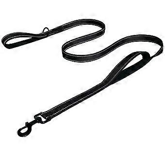 Kraftigt hundkoppel för oöverträffad kontroll, med dubbla handtag och tätt vävd nylon, perfekt för stora hundar i behov av riktning