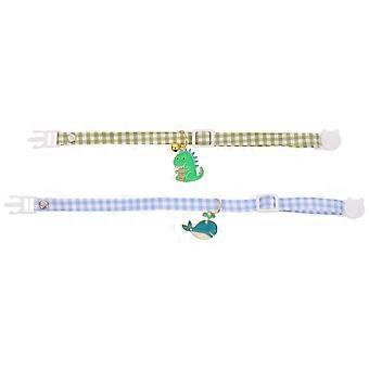 Kitten Collar with Bell Cute Cat Collar for Pet Use 4Pcs Design