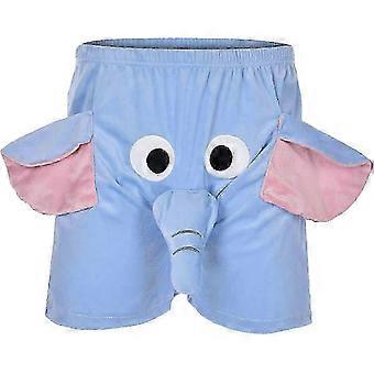 Boxer Novelty olifantenbroek ondergoed Grappige olifantenboxershorts van katoen, heren sportbroekje Prank Presents-DX..B3