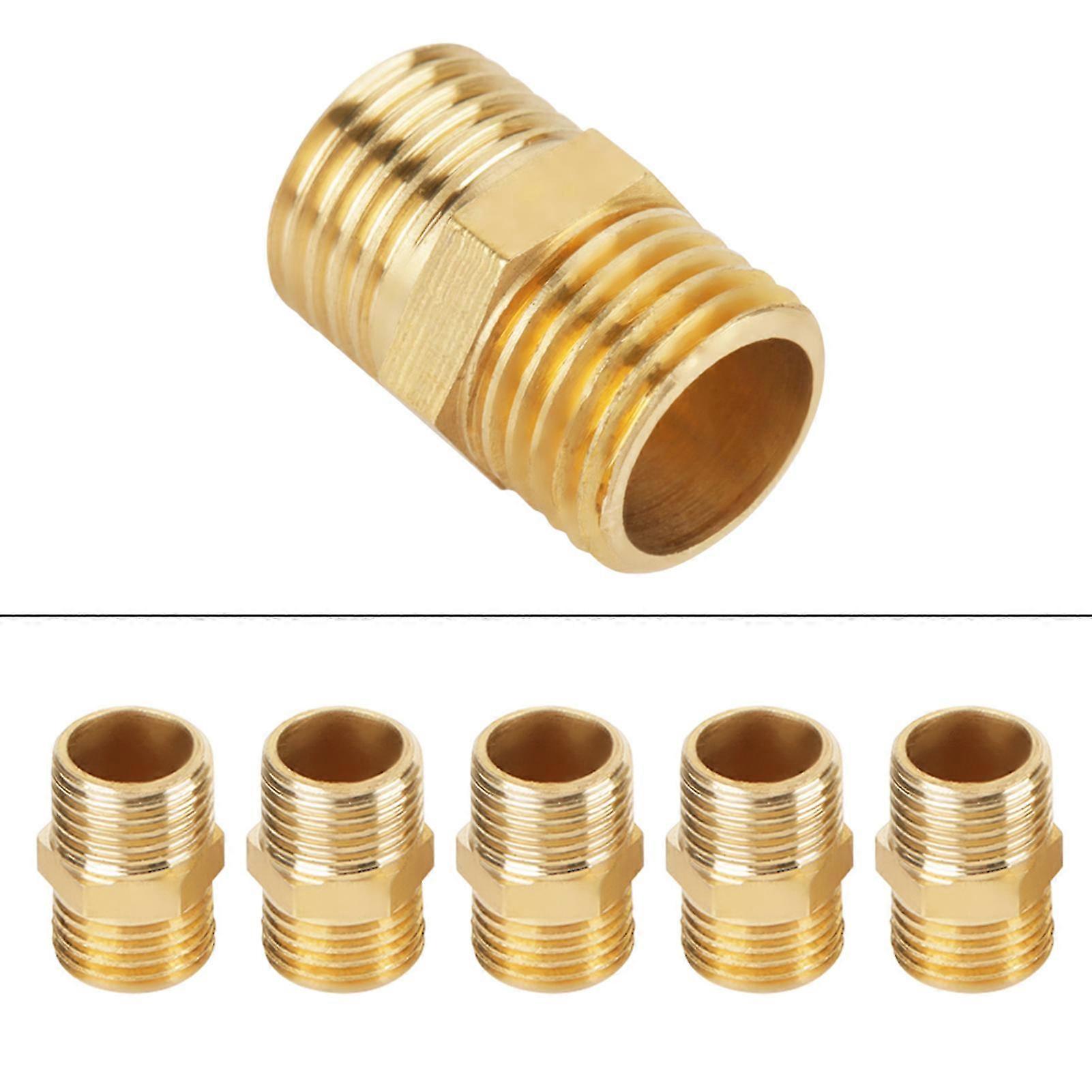 Brass 1/4 BSP Quick Connect Hex Nipple