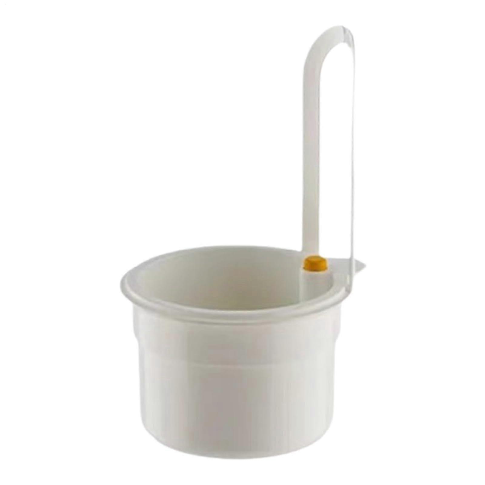 White ABS Sink Strainer Hangable