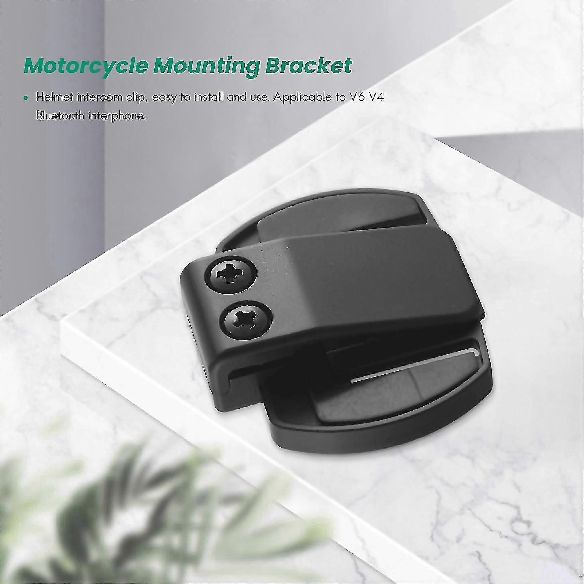 For 2 Pcs V6 V4 V2500c Helmet Intercom Clip Mounting Bracket