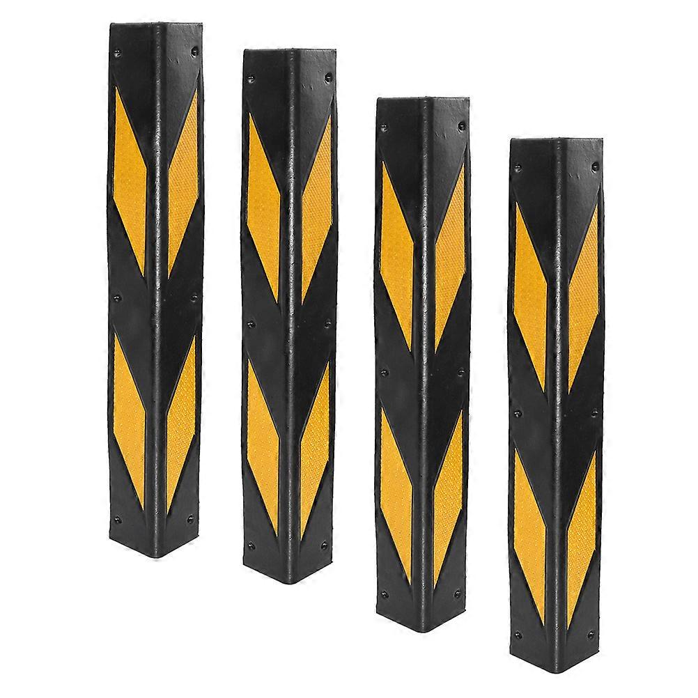 Black Rubber Corner Guard for Garage Wall Protector 4Pcs Set