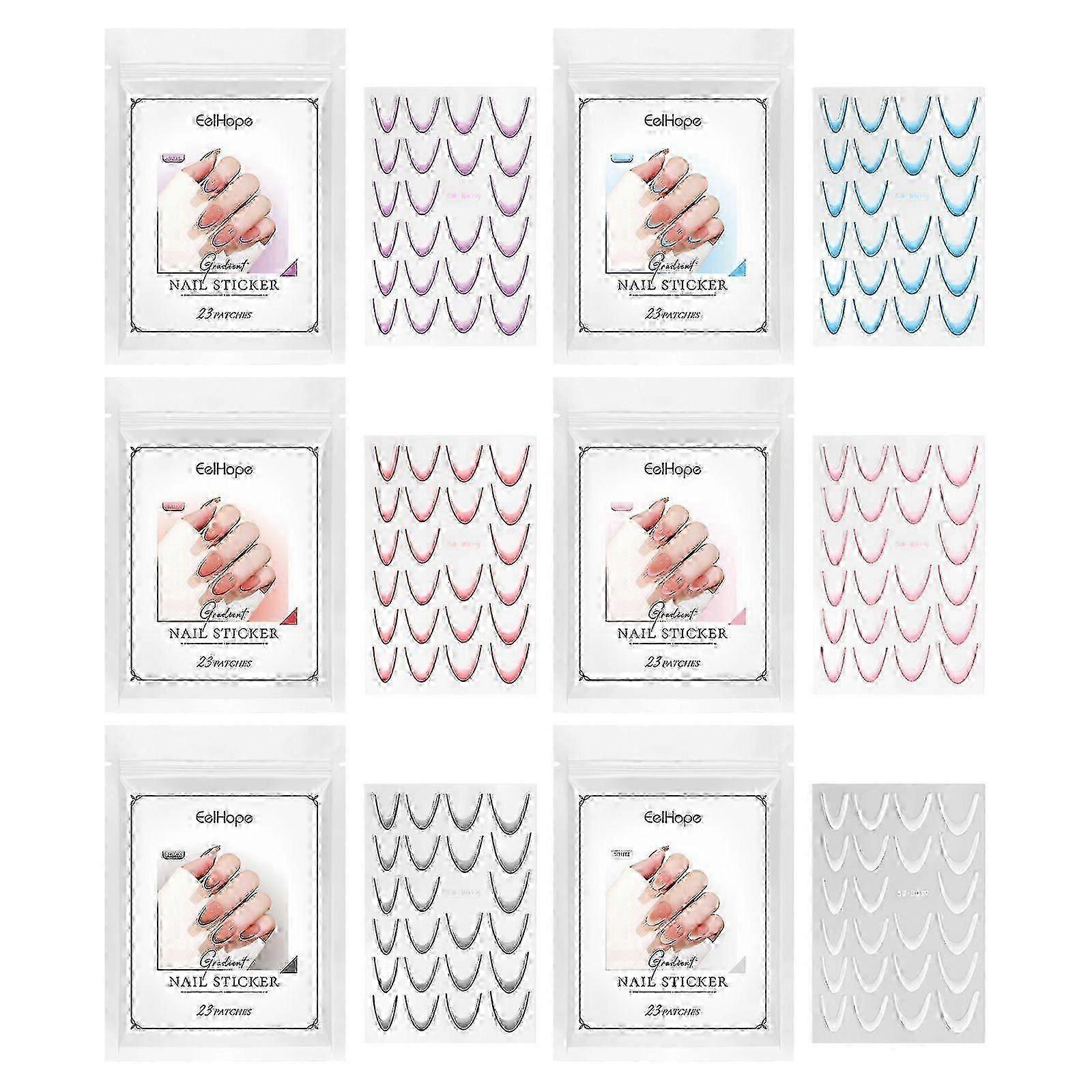 French Gradient Nail Stickers