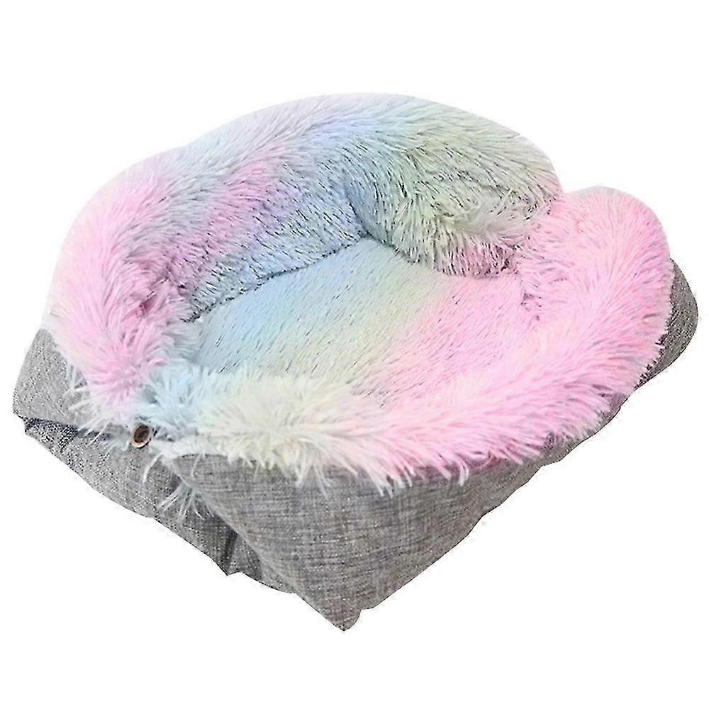 Plush Foldable Cat Bed Soft Cozy