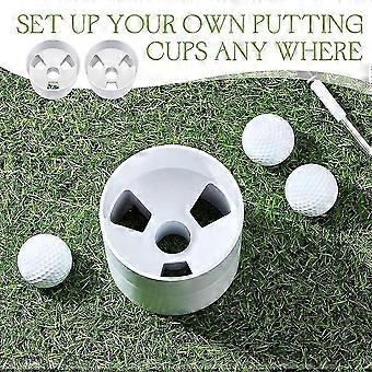 Golf Hole Cup Practice Putting Green Hole ABS Plastic Golf Putting Cup for Outdoor Backyard  Ver