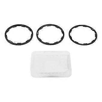 3Pcs Fahrrad Schwungrad Dichtung Aluminiumlegierung Korrosionsbeständig Leicht 1mm 1,5mm 2mm Fahrrad UnterlegscheibeYMQX)