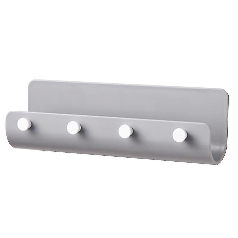Sleek Space-Saving Wall Shelf With Key Hook