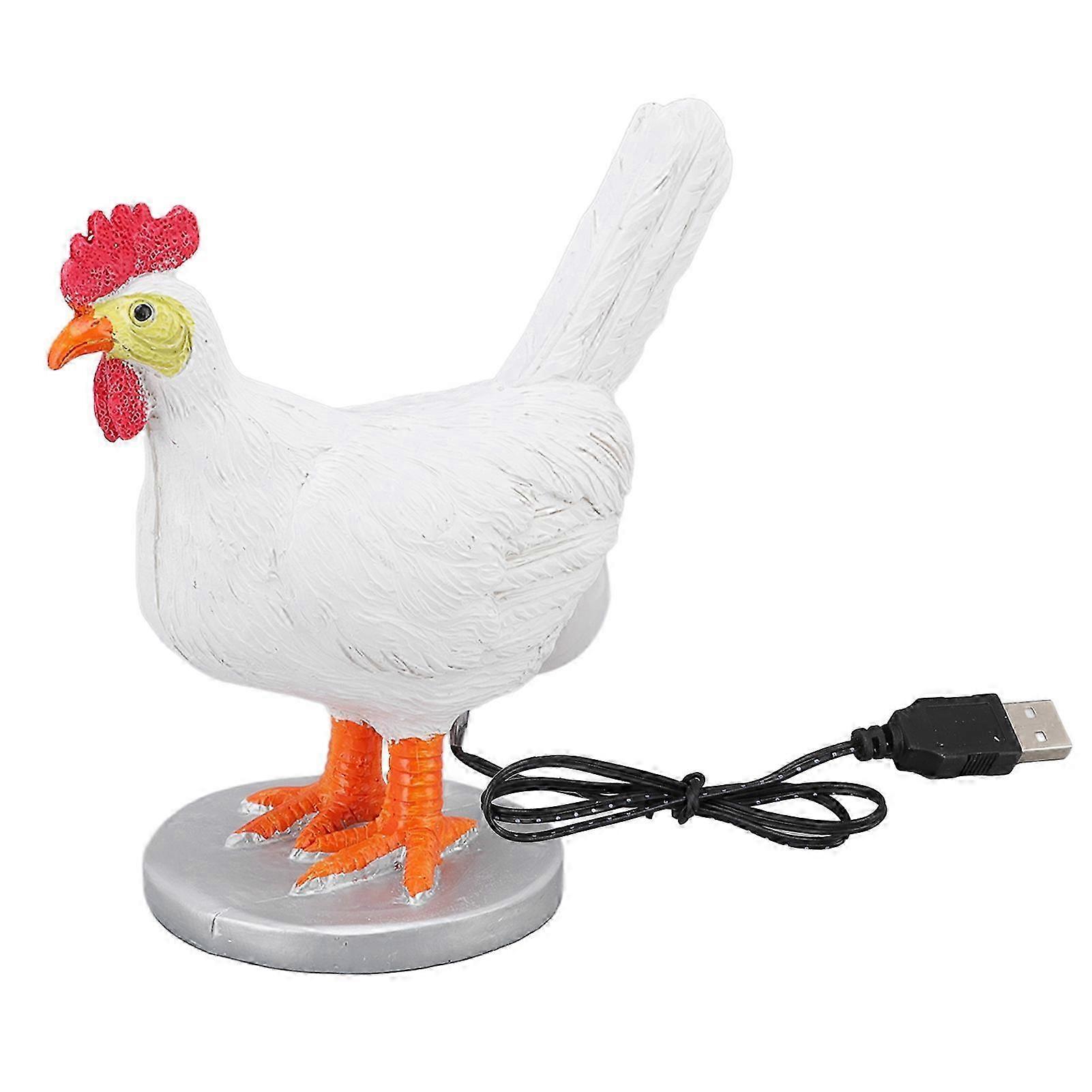 Resin Hen With Egg LED Table Lamp