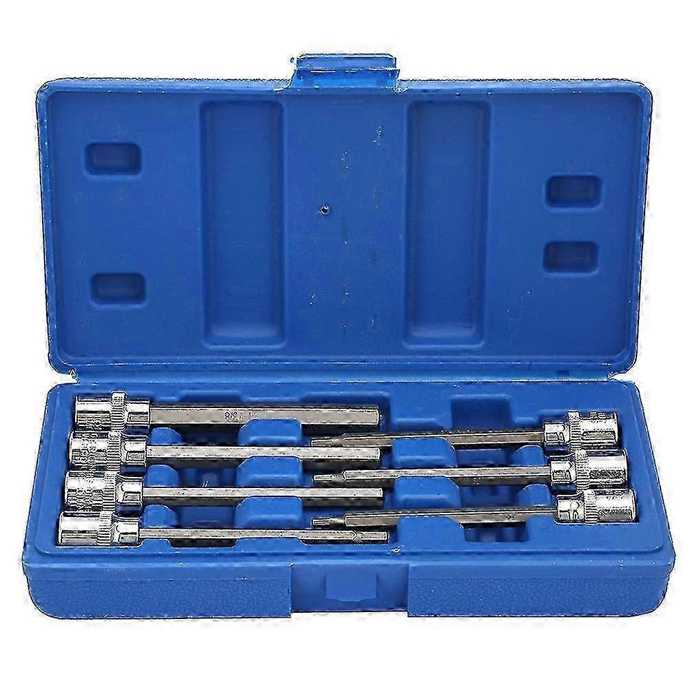 7pc CV Steel Extended Hex Socket Set