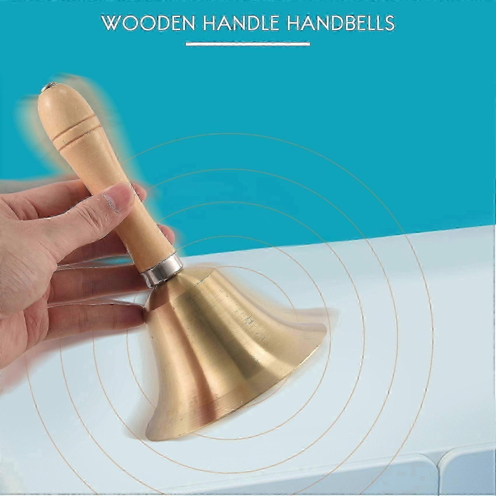 Large 4.33 Inch Brass Hand Bell