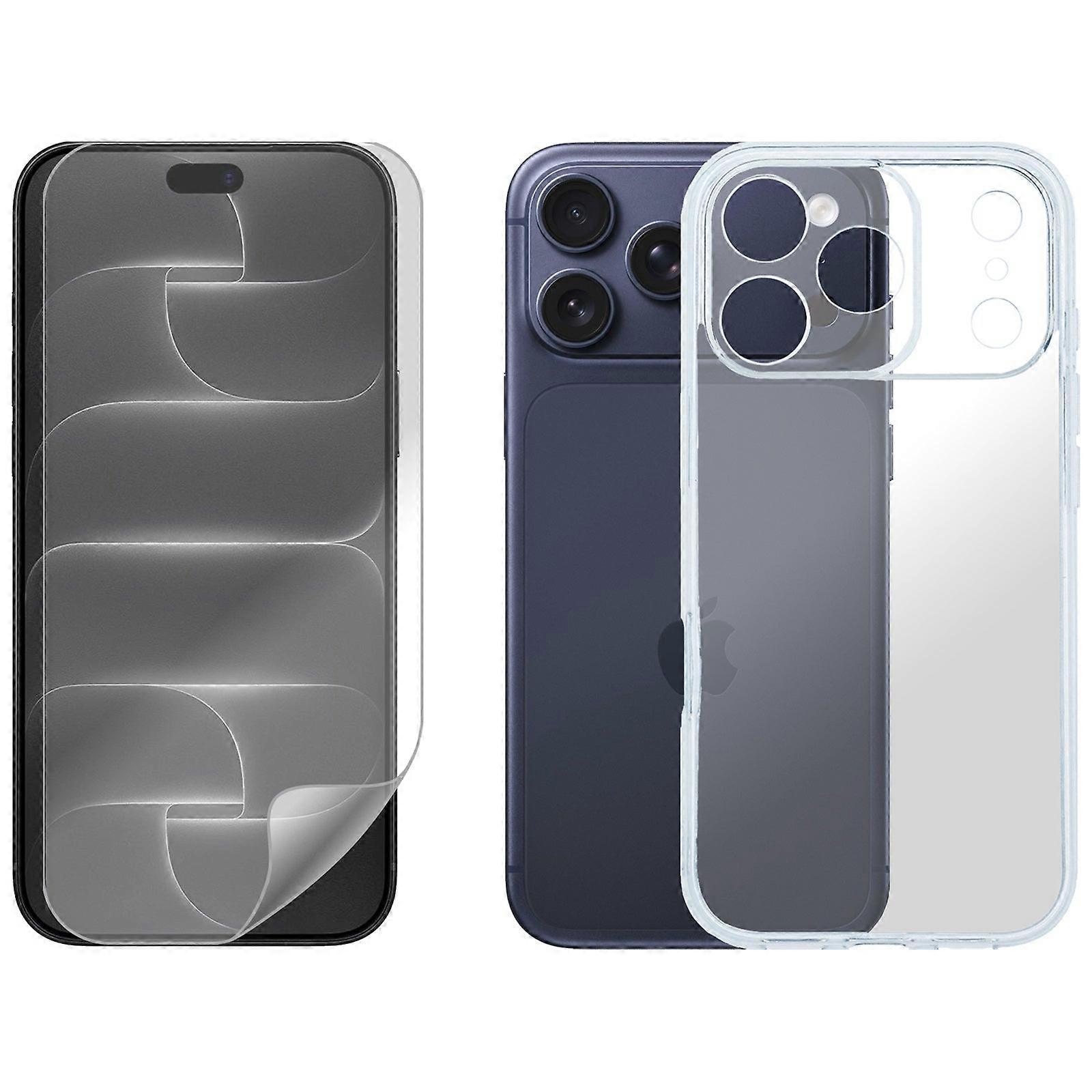 For Apple Iphone 18 Pro Max Phone Case Cover And Soft Screen Protector Clear