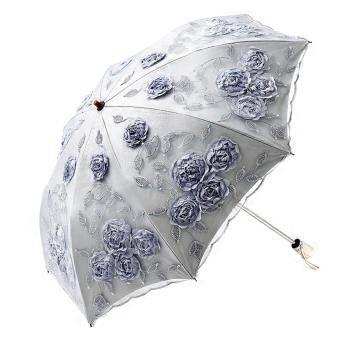Windproof Folding Umbrella for Women with Quick‑Dry Canopy and Lightweight Comfort Grip, Grey