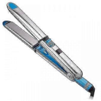 Ceramic Glaze Hair Straightener with Lengthened Plates, 4 Temperature Settings 140-200C, Dual Voltage 110-220V for Home and Travel-brnv