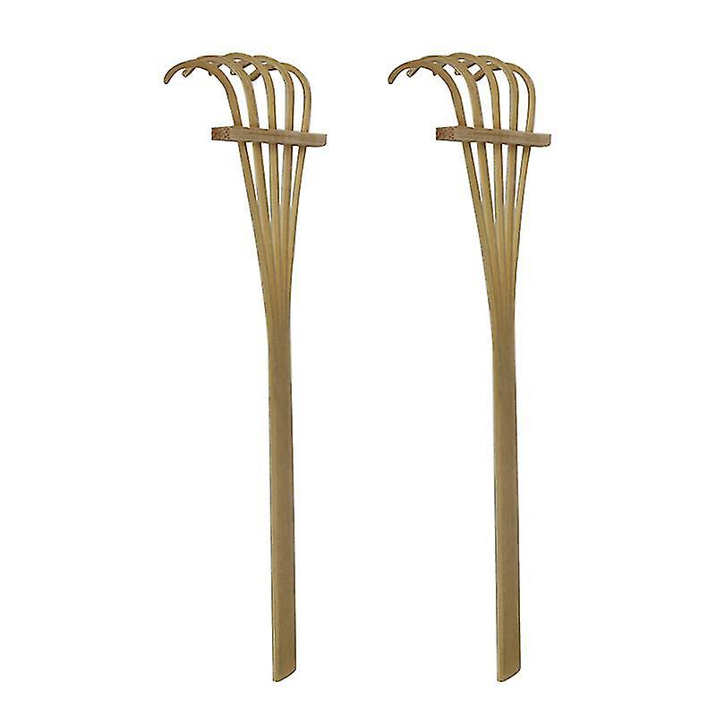 4X13.5cm Rakes 2pcs Bamboo Rake Sand Table Accessories Five Teeth Mini Rake Sand Table De