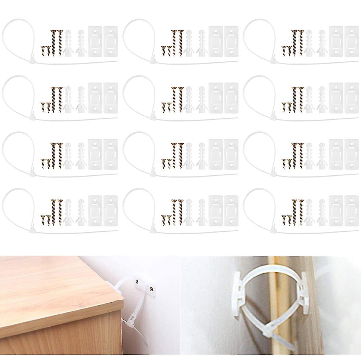 הגנה מפני הטיית רהיטים 12 סטים ריהוט הרכבה על הקיר