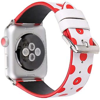 Women Girls Cute Polka Dot Leather Band Compatible With Apple