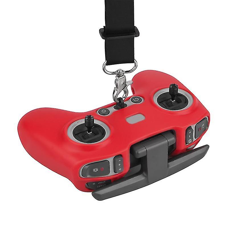 For Avata Remote Control Silicone Sleeve Drone Handle Protective Hanging Strap For Fpv Combo,red