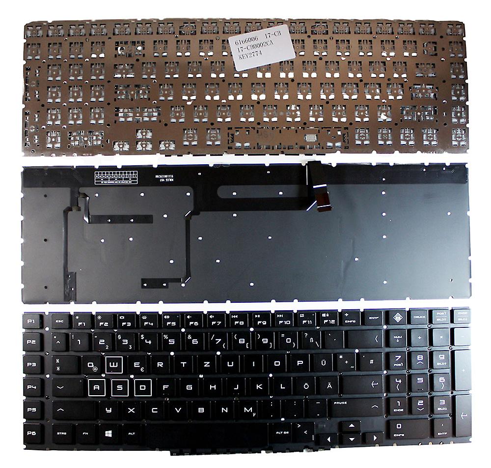 HP Omen 17-cb0700nz Backlit Black German Layout Replacement Laptop Keyboard
