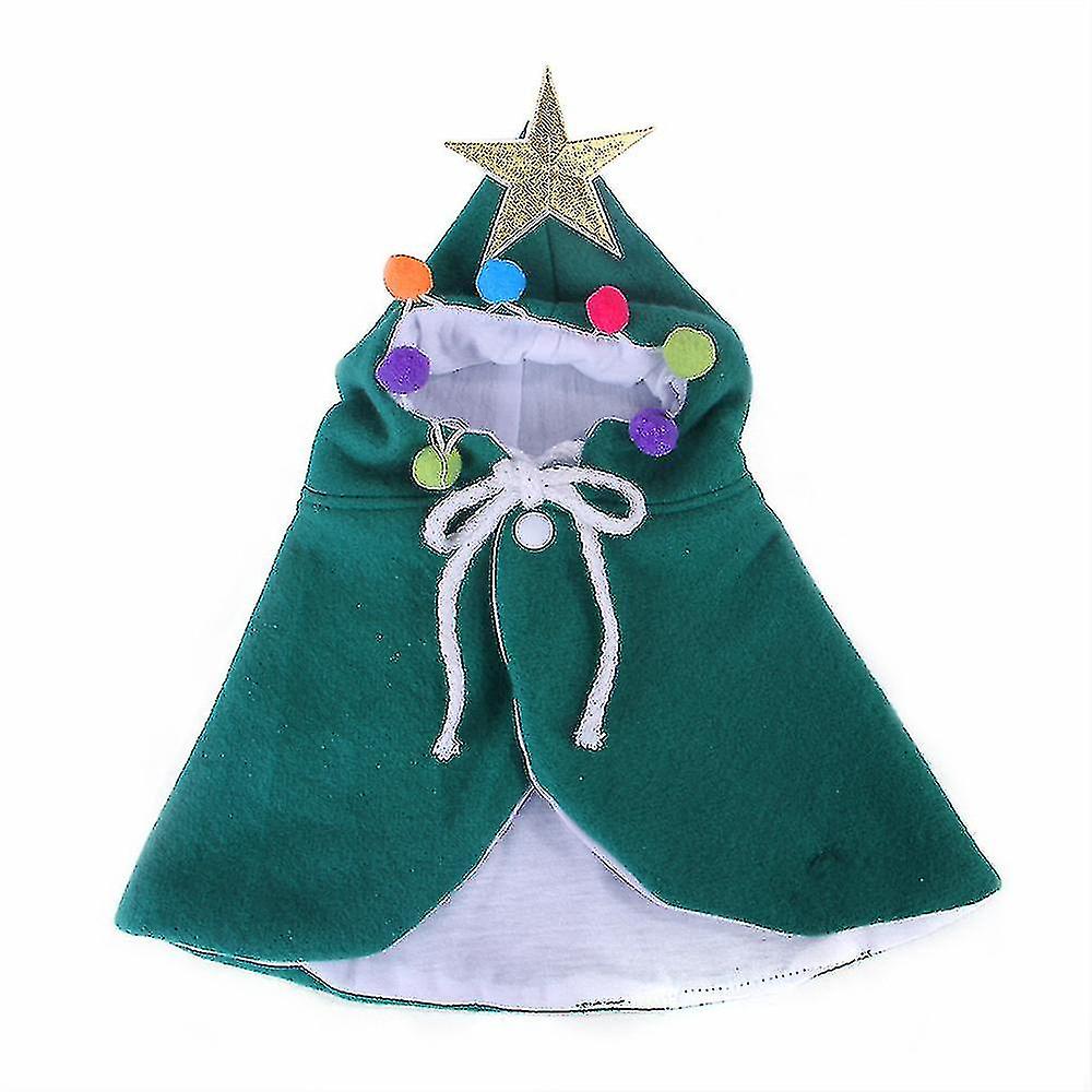 Pet Christmas Costume Puppy Xmas Cloak,for Cats And Small To Medium Sized Dog