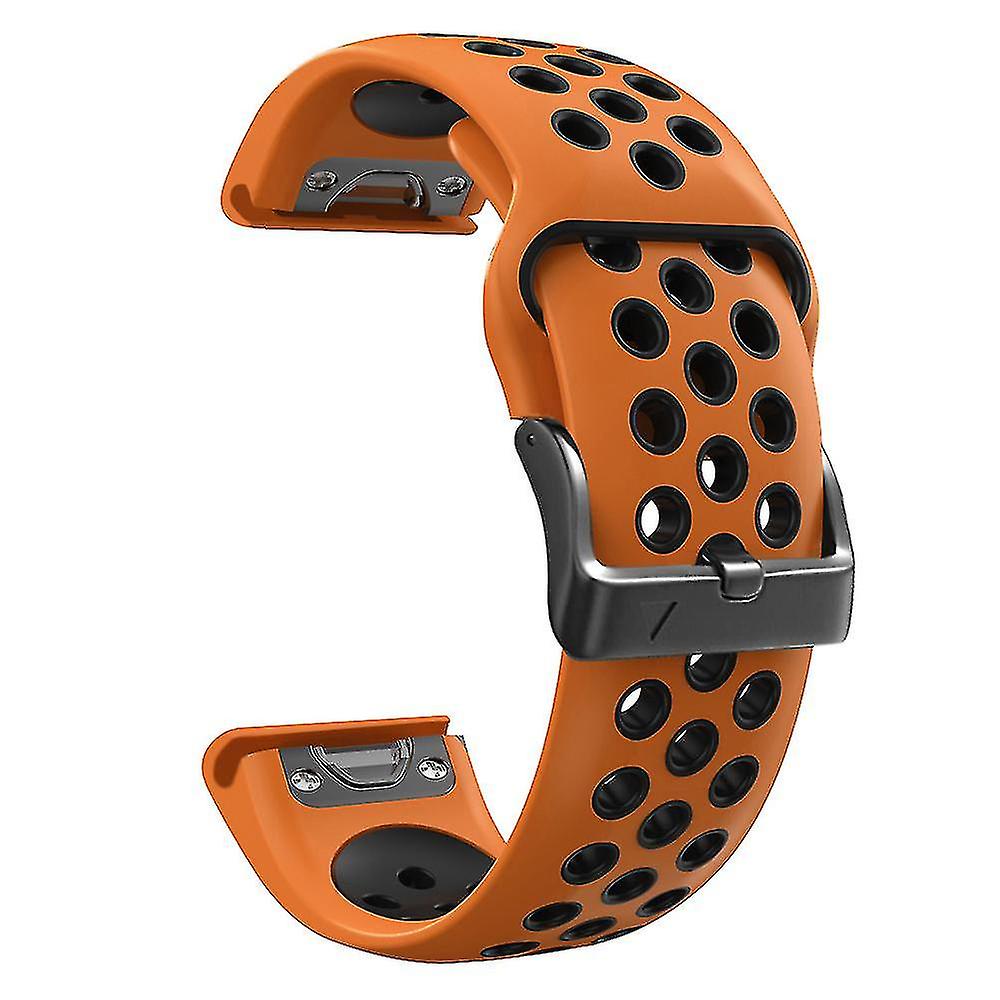26 22mm Quickfit Watchband Strap For Garmin Fenix 7x 7 6x 6pro 5 5xplus 3hr Epix Easyfit Silicone Smartwatch Bracelet Wristband-a