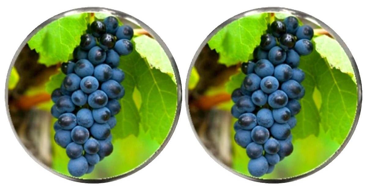 Bassin and Brown Bunch of Grapes Cufflinks - Green/Blue
