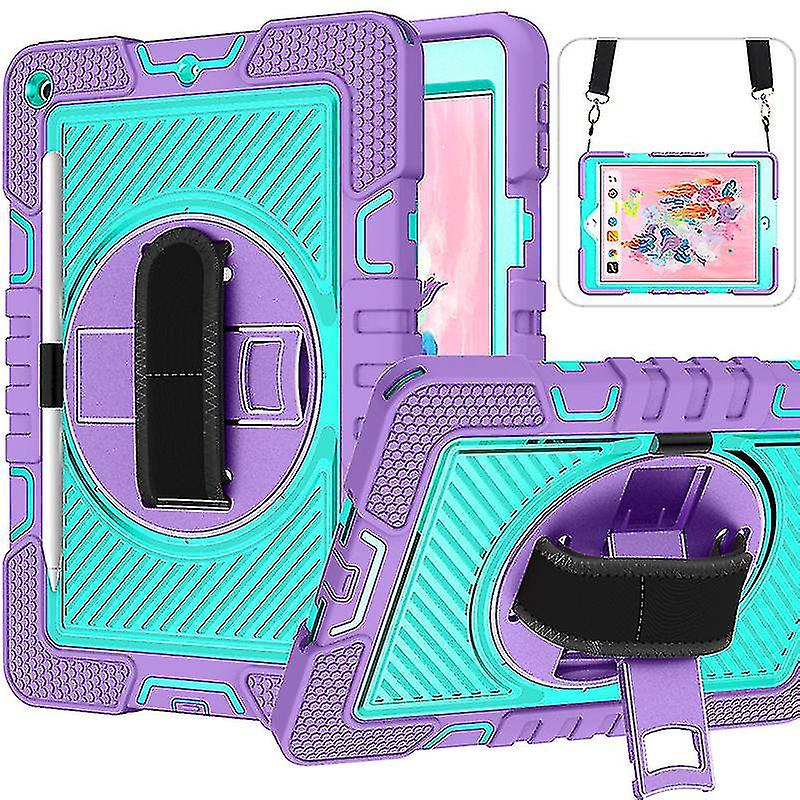 Shockproof Full Protection Case Compatible With Ipad 10th 2022 10.9 With Hand Strap Stand Shoulder Strap