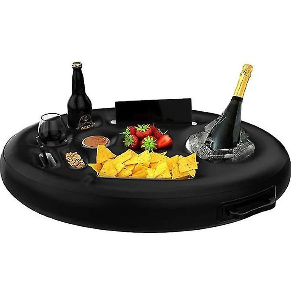 Inflatable Floating Drink And Snack Holder For Pools & Hot Tub