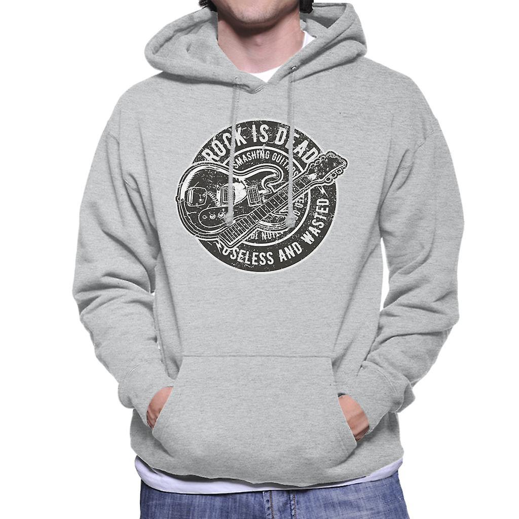 Rock er død knust gitar Hettegenser