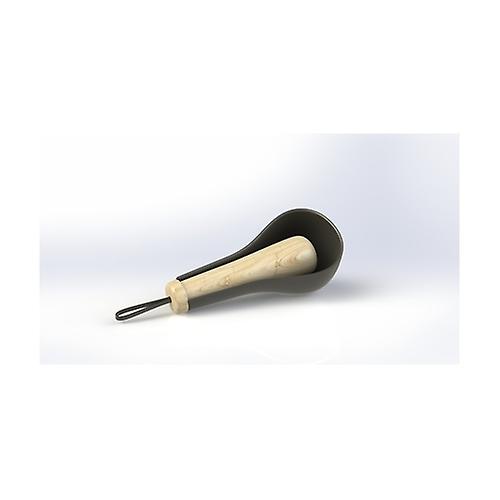 Bamboo mortar and pestle - gray 1 unit