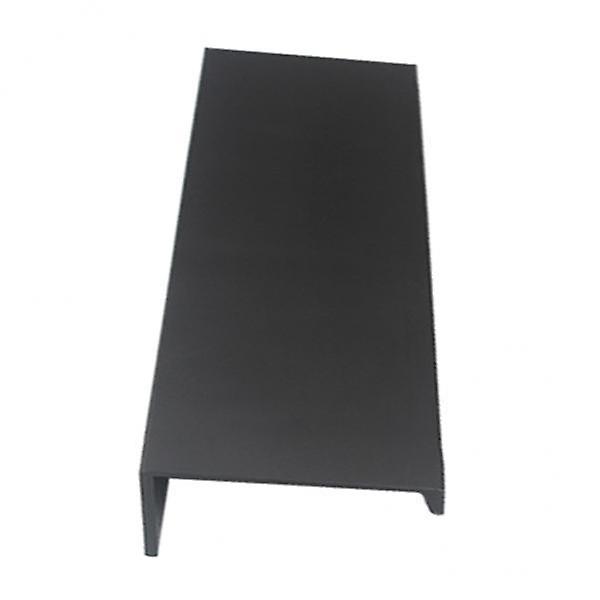 6xSimple Hidden Cabinet Handles Drawer Knobs Locker Handle matt black 80mm